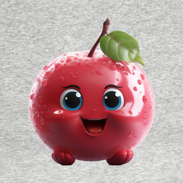Adorable Red Cherry Buddy by Cuteopia Gallery